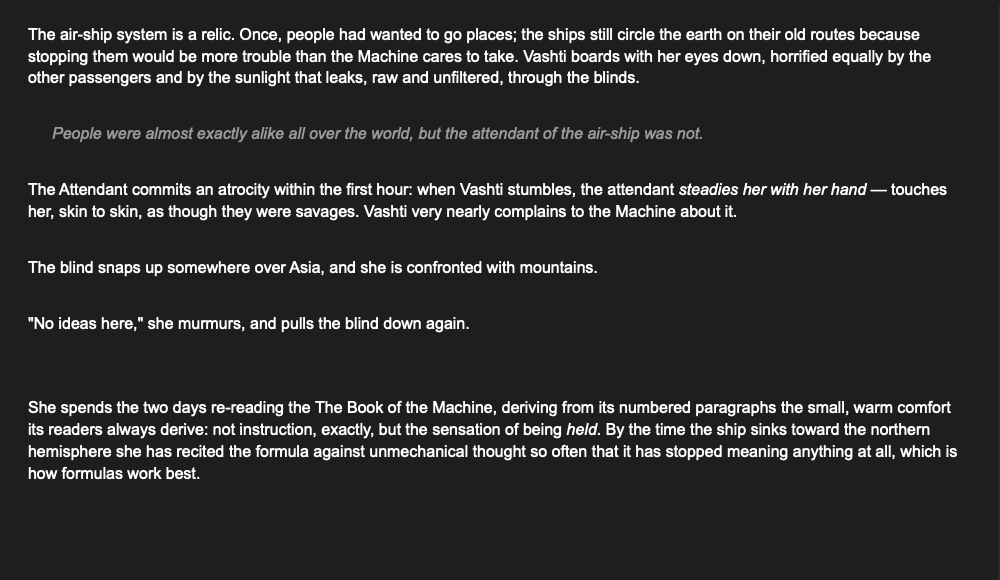 Preview: the chapter rendered clean, without formatting marks